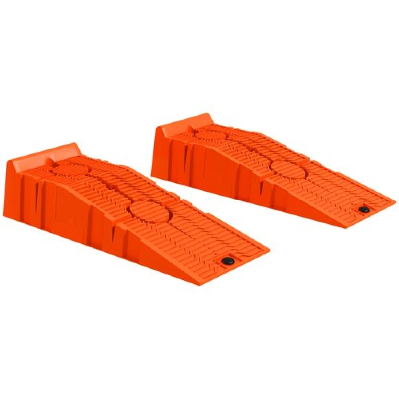 Image of DURHAND 2.5 Ton Plastic Car Lifting Ramps Automotive Vehicle Garage Orange - Durhand 5056725555276