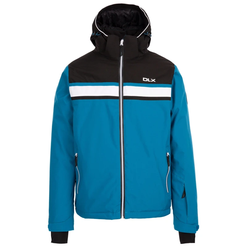 Image of DLX Mens Weather-Resistant Streamlined Fit Ski Jacket Bondi Blue male Medium