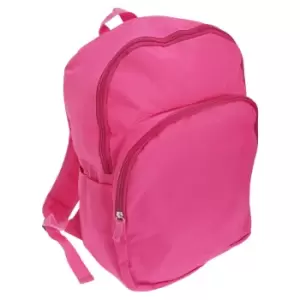 Image of Mucky Fingers Unisex Kids Plain School Backpack/Rucksack (One Size) (Fushia)