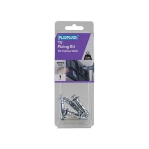 Image of Plasplugs TV Fixing Kit for Solid Walls