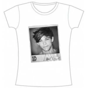 Image of One Direction Solo Louis Skinny White TS: Small