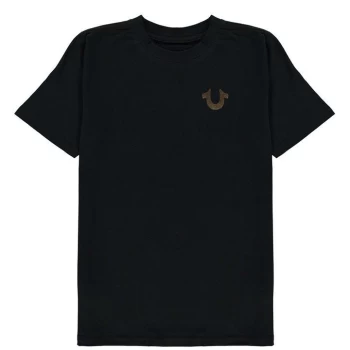 Image of True Religion Horseshoe Crew T Shirt - Black