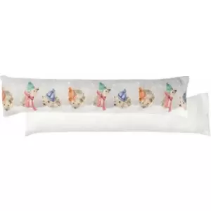 Image of Snowy Hedgys Watercolour Draught Excluder Cover, Multi - Evans Lichfield