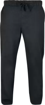 Image of Urban Classics Straight Slit Trouser Cloth Trousers black