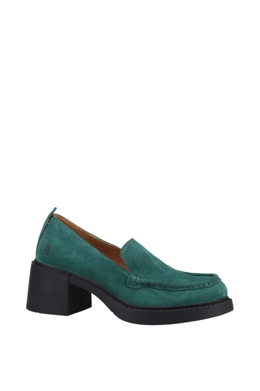 Image of Hush Puppies Womens 'Adelaide' Slip On Shoes in Dark Green Size: 5 Dark Green Female 5