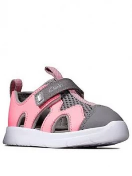 Image of Clarks Girls Surf Sandals - Pink