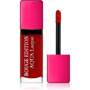 Image of Bourjois Rouge Edition Aqua Laque Moisturizing Lipstick with High Gloss Effect Shade 07 Fuchsia Perche 7,7ml