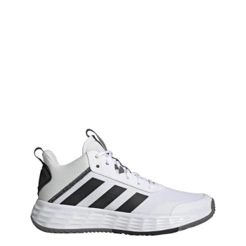 Image of adidas Ownthegame Shoes Mens - Cloud White / Core Black / Gre