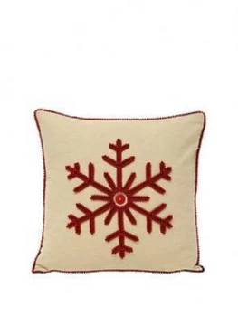 Image of Riva Home Nicholas Snowflake Cushion