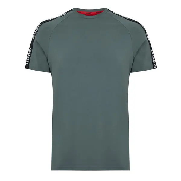 Image of Hugo Sporty Tape T Shirt - Green XL