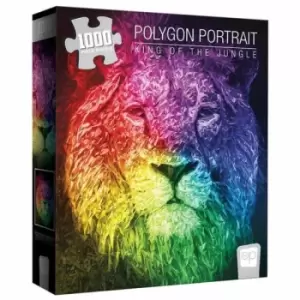 Image of Polygon Portrait King Of Jungle Jigsaw Puzzle - 1000 Pieces