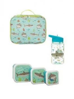 Image of Sass & Belle Shelby The Shark Lunch Bag, Lunch Boxes And Water Bottle