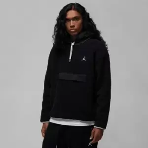 Image of Jordan M J Essential Statement Fleece Winter Hoody, Black/Sail/Sail, Male, Hoodies, DV1582-010