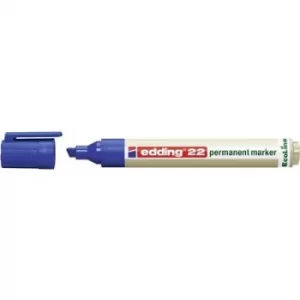 Image of Edding edding 22 permanent marker EcoLine 4-22003 Permanent marker Blue waterproof: Yes