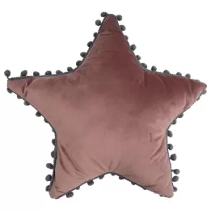 Image of Star Pom Pom Kids Cushion Blush/Grey