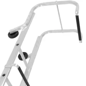 Image of 19 Rung Roof Ladder & Ridge Safety Hook Single Section 4.9m Tile Grip Steps