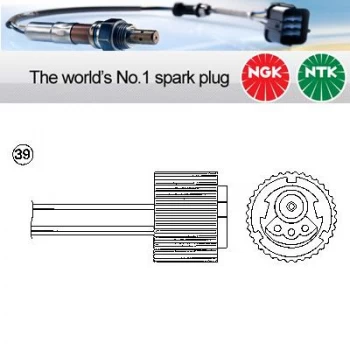 Image of 1x NGK NTK Oxygen O2 Lambda Sensor OZA527-E6 OZA527E6 (0463)
