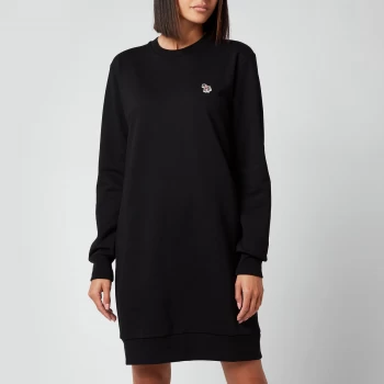 Image of Paul Smith Womens Zebra Sweatshirt Dress - Black - M