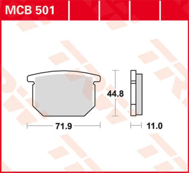 Image of TRW Lucas Brake lining MCB501
