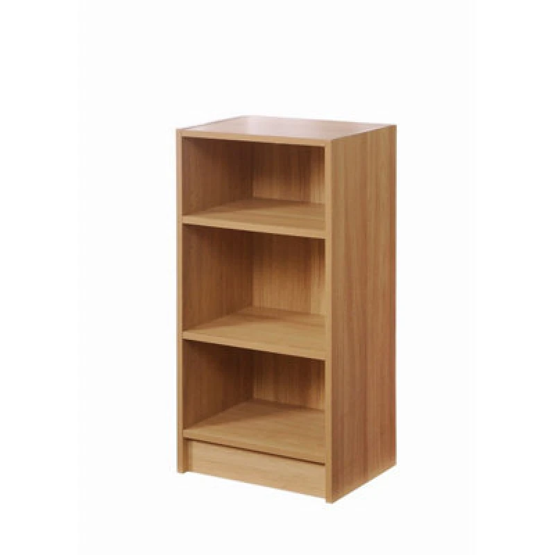 Image of Timber Art Design Small 3 Tier Cube Bookcase Display Shelving Storage Unit Wood Furniture Oak