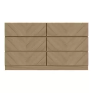 Image of GFW Catania 3+3 Drawer Chest Euro Oak