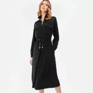 Image of Barbour International Artega Cotton-Blend Jersey Dress - UK 14