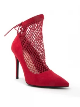 Image of Qupid Show 19 Mesh Shoe Boot Red
