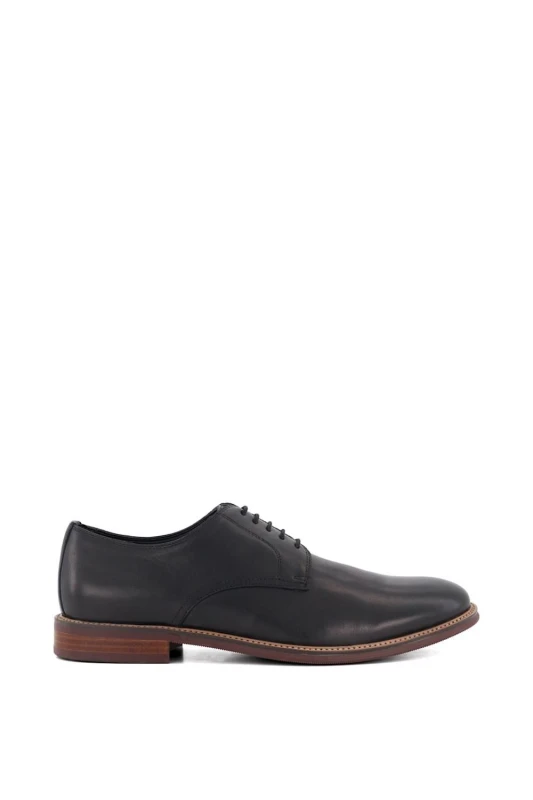Image of Dune London 'Stanley' Leather Lace Up Shoes Black
