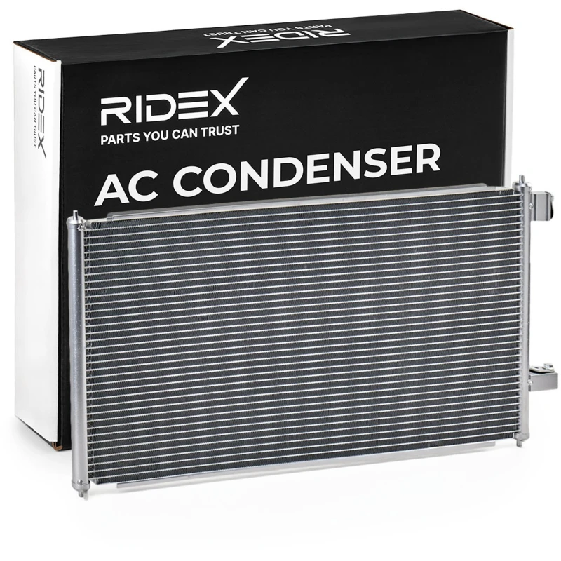 Image of RIDEX 448C0216 Condenser Aluminium Condenser,air conditioning (448)