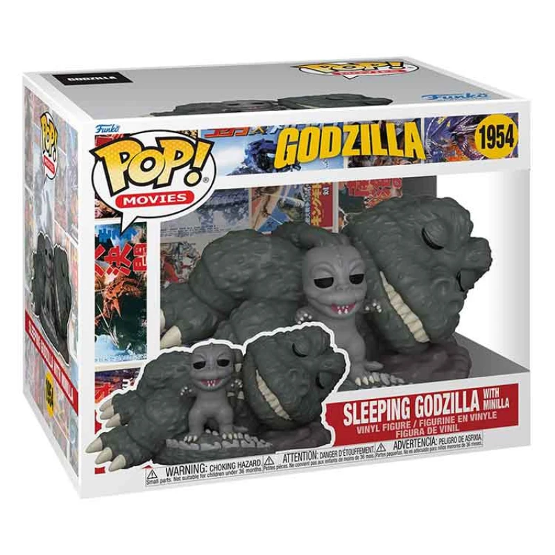 Image of AJ Toys & Books Funko Godzilla Super Sized POP! Movies Vinyl Figure Sleeping Godzilla with Minilla