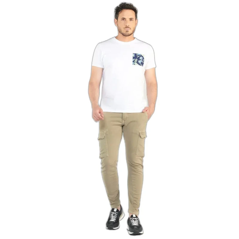 Image of Le Temps des cerises Tapered cargo Trousers Le Temps des cerises Koge Army Beige Male 34