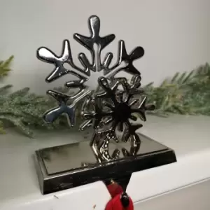 Image of 16cm Premier Christmas Stocking Hanger Decoration in Snowflake Design