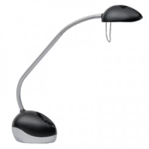 Image of Alba Halox Halogen Desk Lamp 3550W Black HALOX N