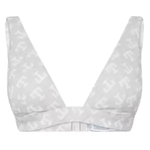 Image of TOMMY HILFIGER Monogram Triangle Bra - White