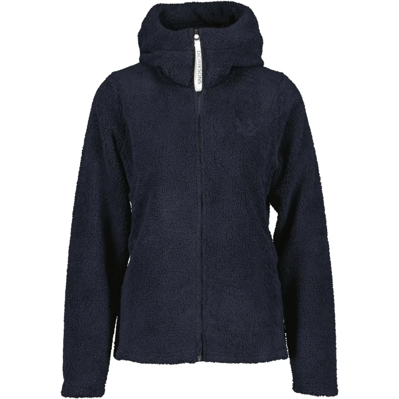 Image of Womens full zip hoodie Didriksons Anniken Bleu Female 36