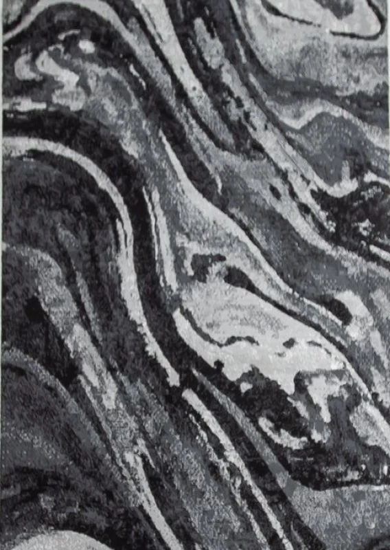 Image of Rugstyle Balletto Heatset Paint Rug in Black Size: 200cm x 290cm Black Unisex 200cm x 290 cm