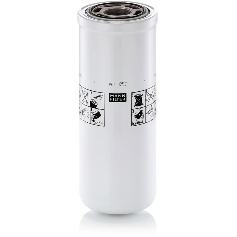 Image of MANN-FILTER WH 1257 Filter, operating hydraulics Filter,operating hydraulics (536)