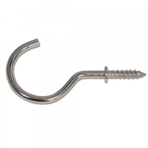 Image of Wickes Round Cup Hook - Zinc Pack of 4