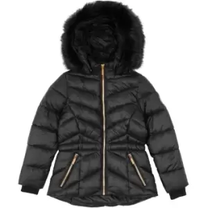 Image of Barbour International Girls Island Quilted Jacket - Black