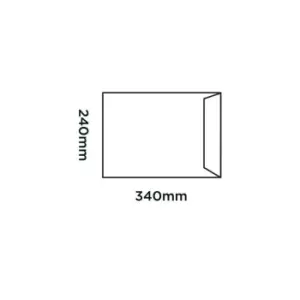 Image of Purely Everyday Neon Gloss Padded Pocket Peel and Seal White BX100 340X240 - Box