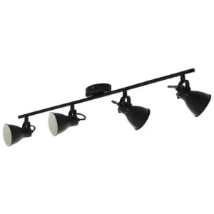 Image of Eglo Seras Black Ceiling 4 Light Spotlight
