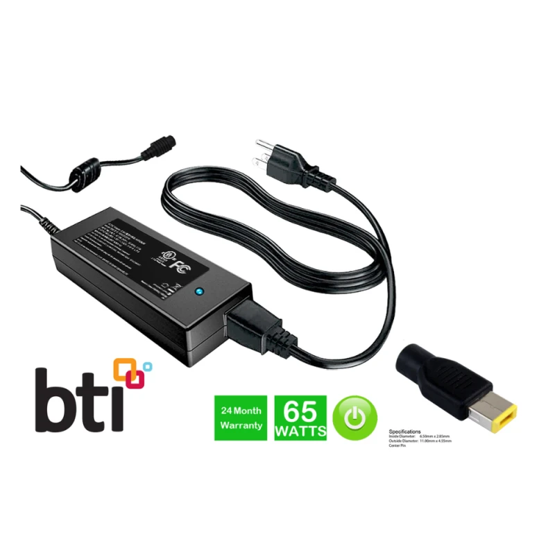 Image of BTI Alternative to Lenovo 0B47483 power adapter/inverter Indoor 65 W B