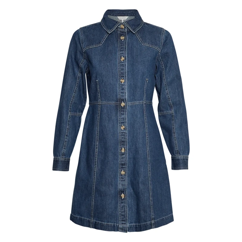 Image of moss copenhagen Denim dress For Her Moss Copenhagen Dielle Bleu Female M