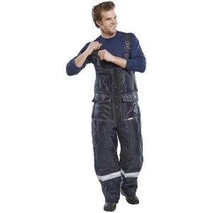Image of Click Freezerwear Coldstar Freezer Bib Trousers S Navy Blue Ref