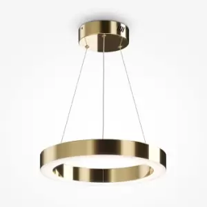 Image of Maytoni Saturno Modern Integrated LED Pendant Ceiling Light Brass, 2500lm, 4000K