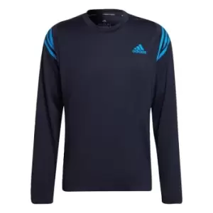 Image of adidas Training Icons Training Long Sleeve Tee Mens - Blue
