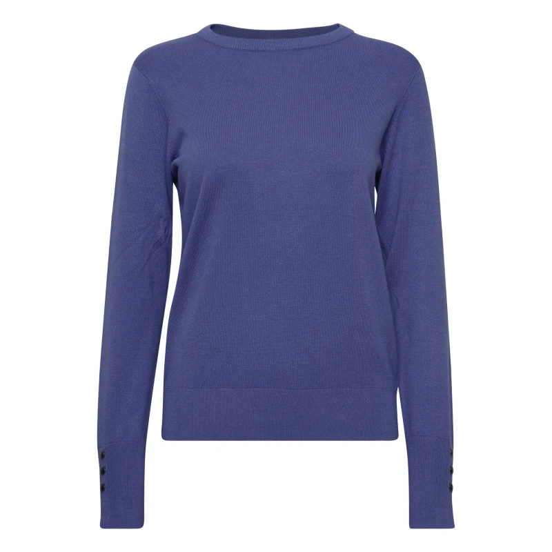 Image of b.Young Womens long sleeve sweater b.young Pimba Bleu Female M