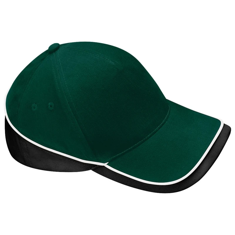 Image of Beechfield Beechfield Teamwear Competition Cap Baseball Headwear in Bottle Green Bottle Green One Size Unisex 5055747772937