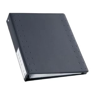 Image of Durable A4 CD and DVD Index 40 Ring Binder with 10 Pockets for 40 Disks Charcoal