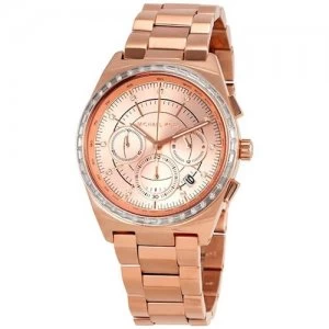 Image of Michael Kors Ladies Vail Rose Gold Plated Watch - MK6422